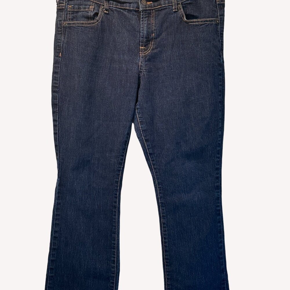 Old Navy Women's  Dark Wash Straight Leg Jeans Size 12L